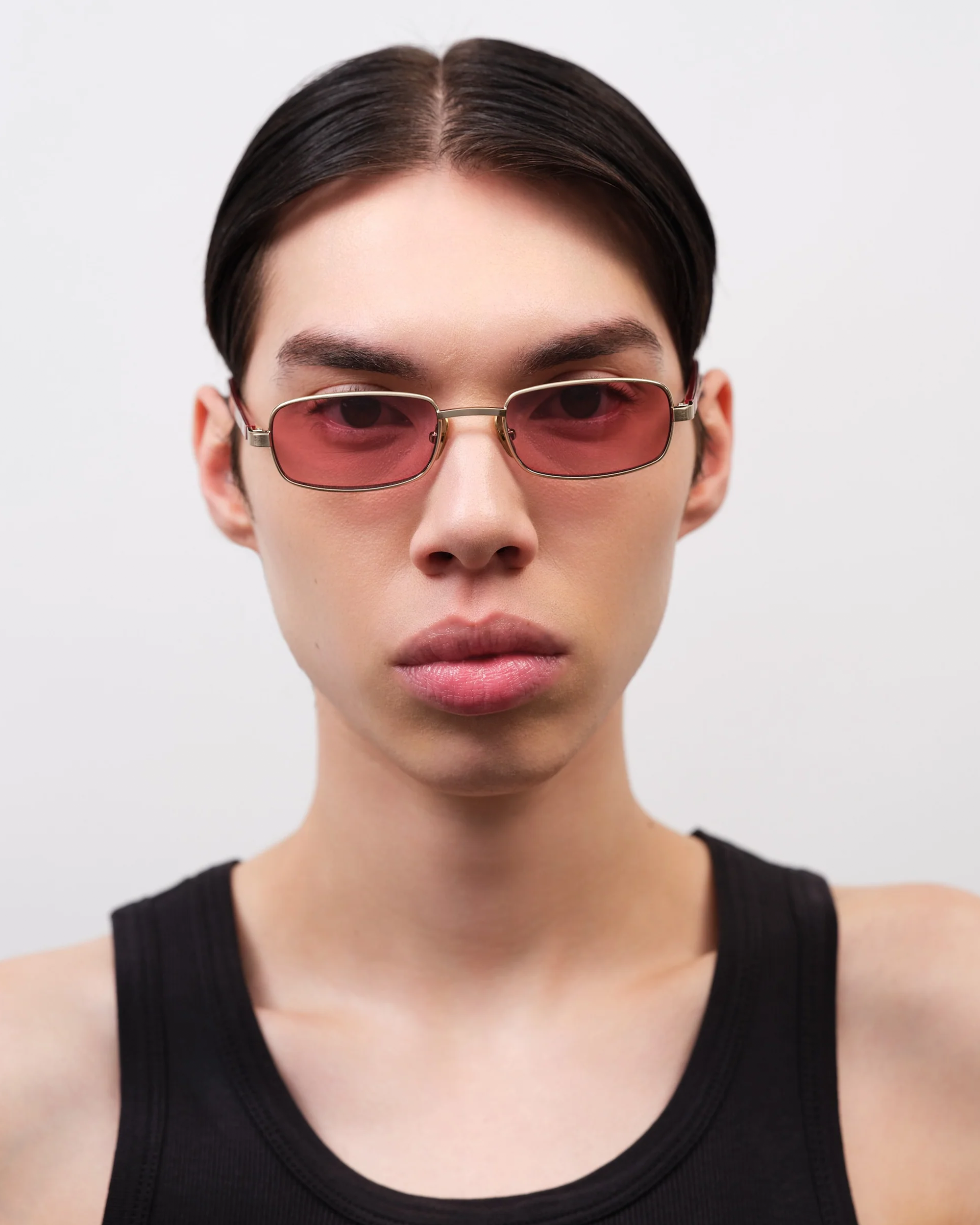 Flatlist Sting Brushed Light Gold/Duust Pink Lens