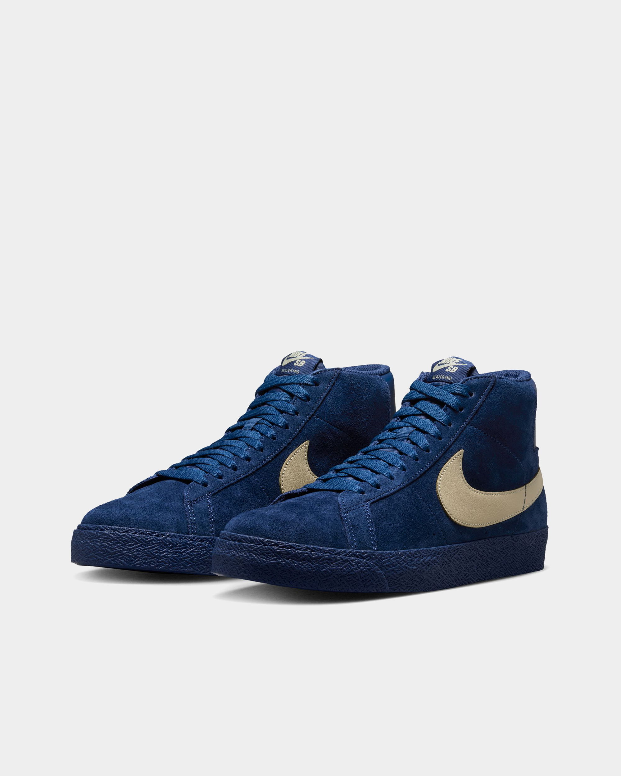 Nike SB Zoom Blazer Mid Coastal Blue/Pale Yellow-Coastal Blue