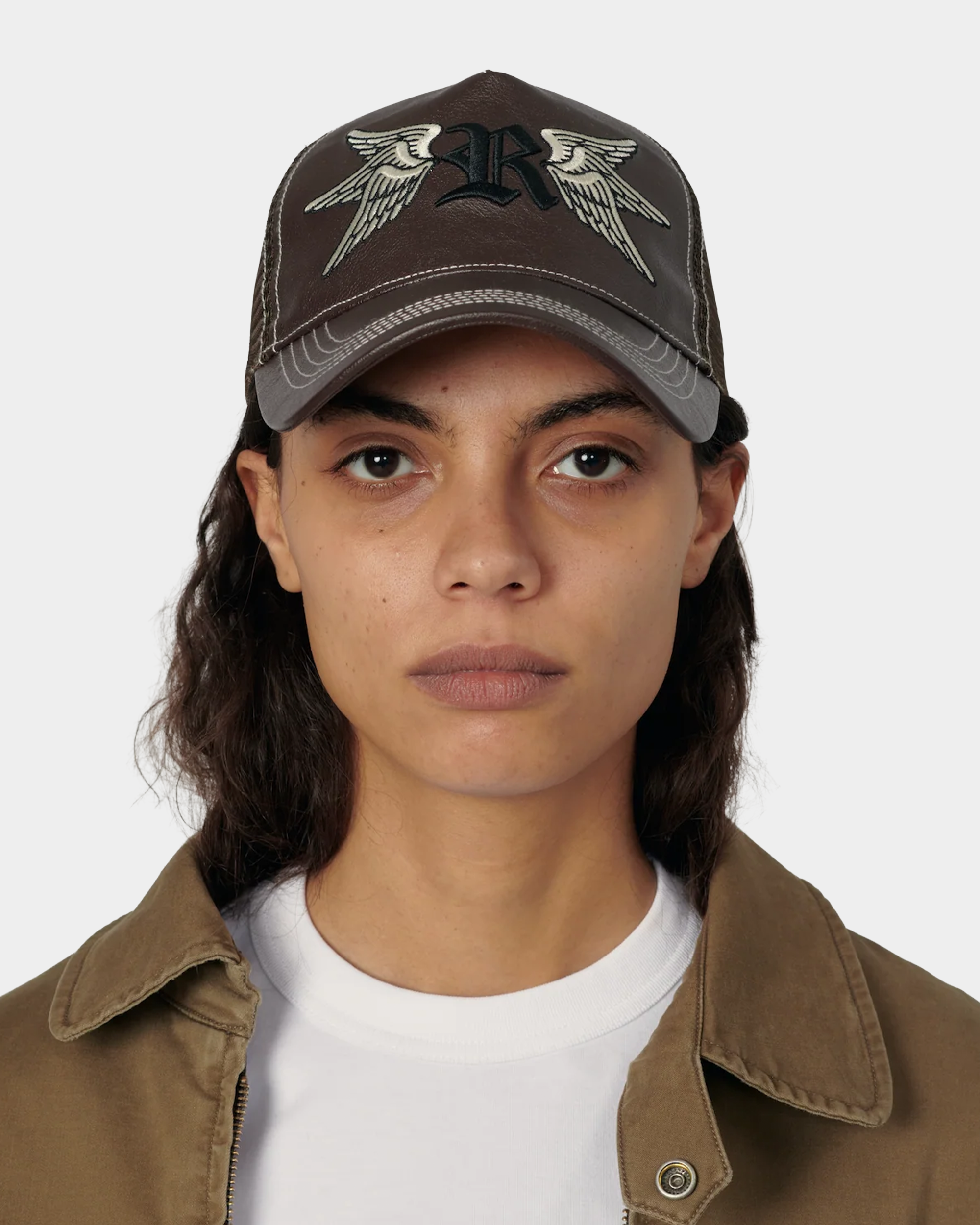 Rassvet Swallows Trucker Cap Woven Brown