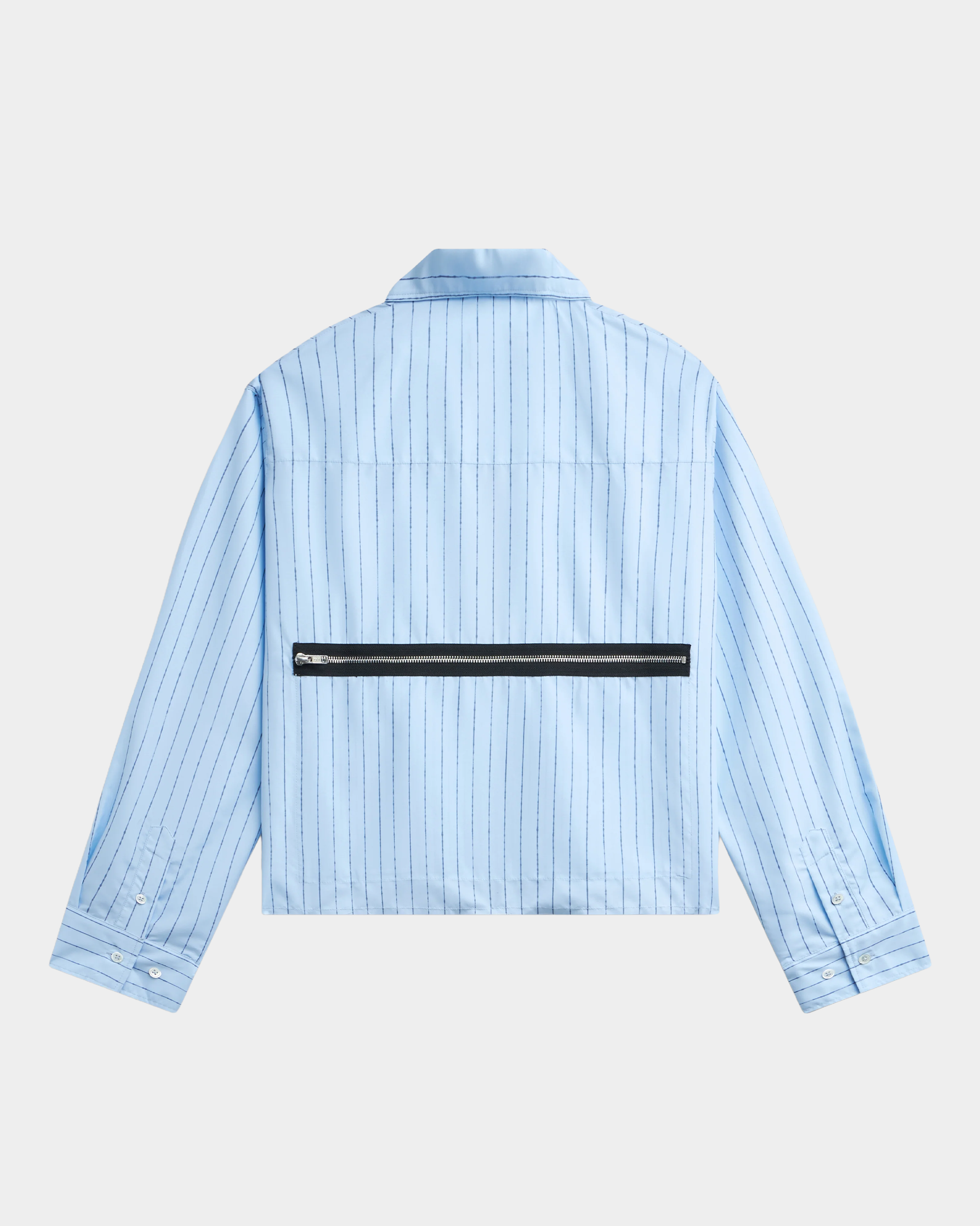 Rassvet Striped Loose Zip Shirt Woven Blue