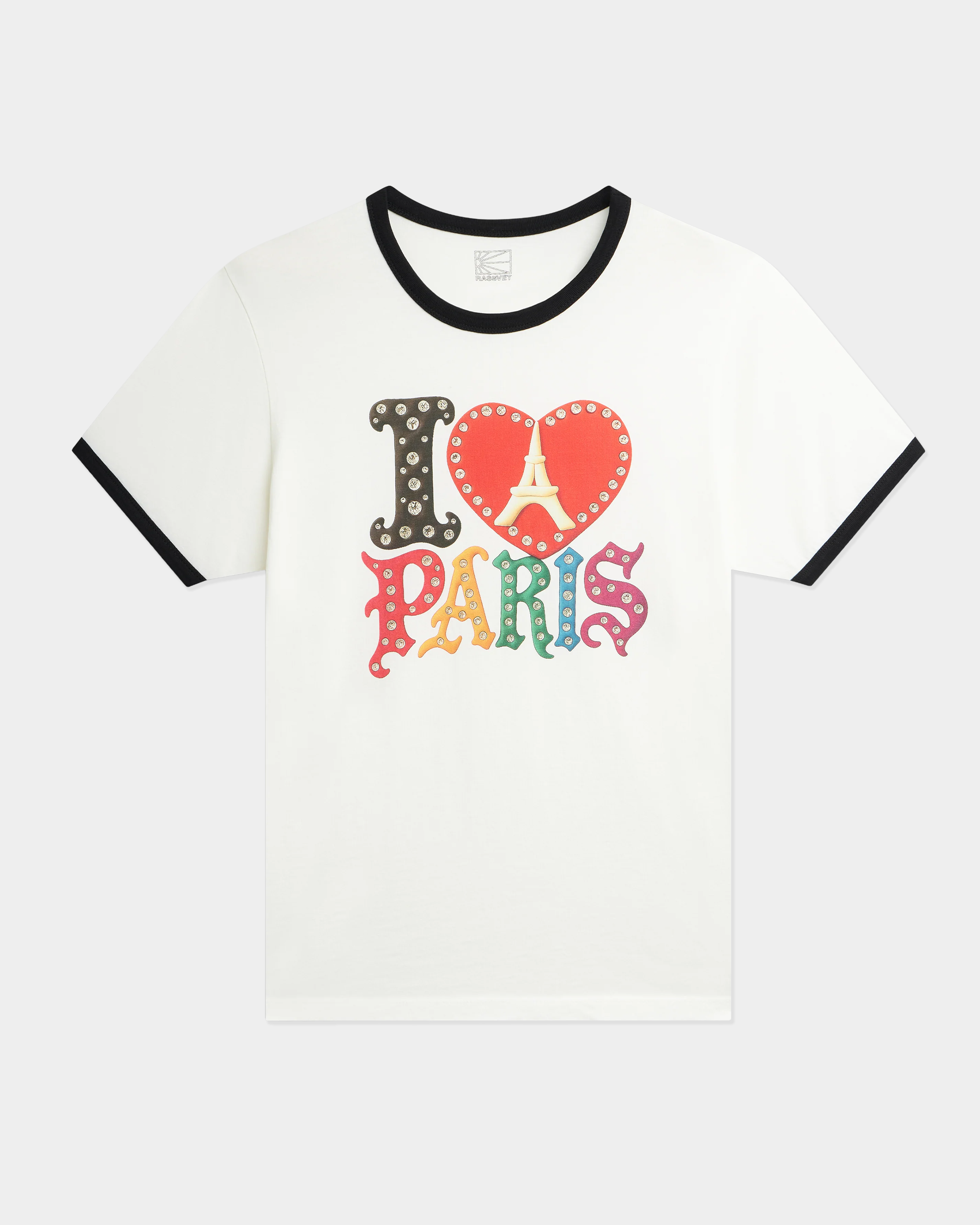 Rassvet Men Jewel Ringer T-shirt Knit Off White