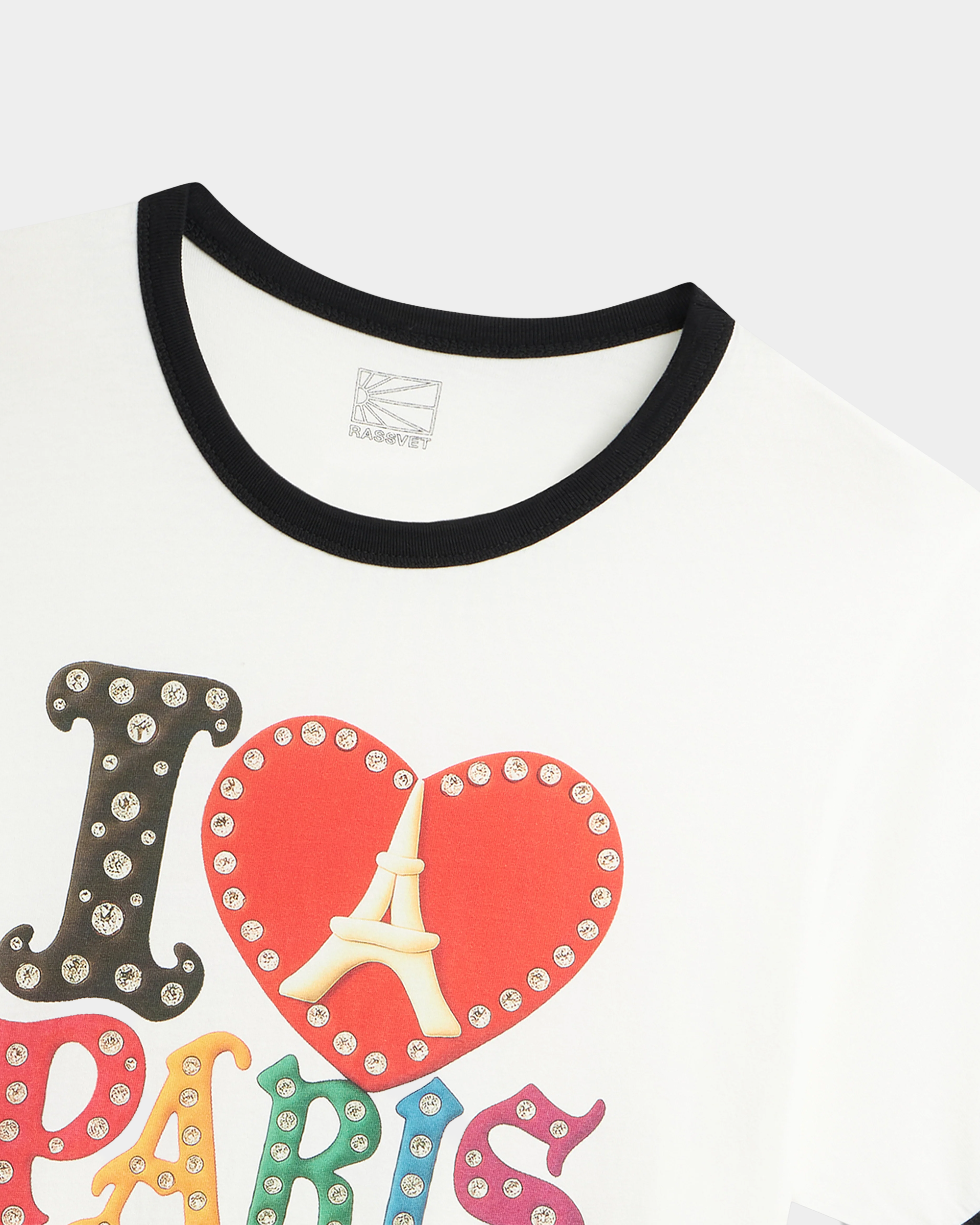 Rassvet Men Jewel Ringer T-shirt Knit Off White