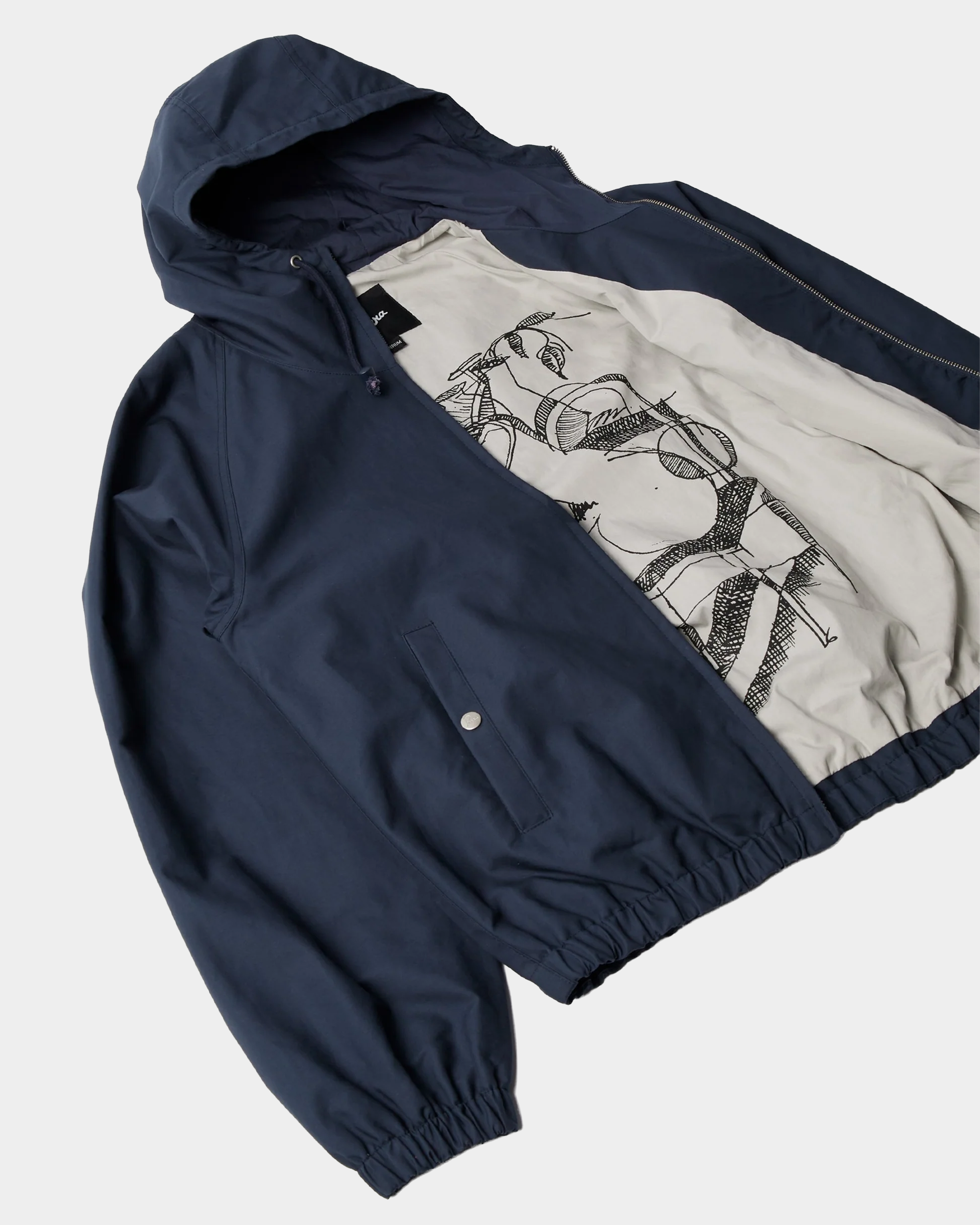 Parra Circular rain logo Jacket Navy/Blue