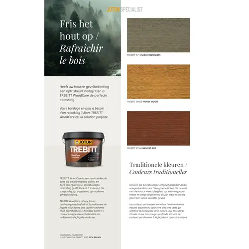 Jotun Trebitt Woodcare Kleurenfolder