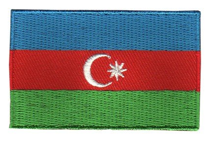 vlag patch Azerbeidzjan - BACKPACKFLAGS.COM