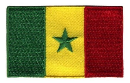 Flagge Patch Senegal