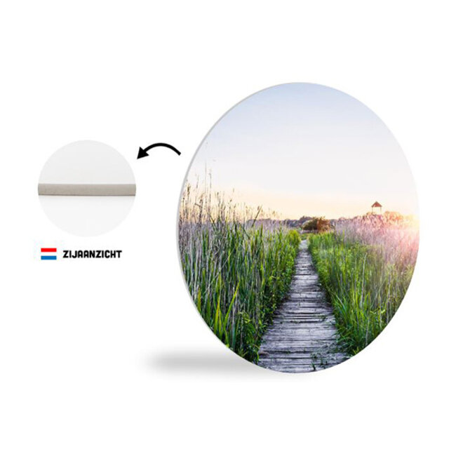 Sweet Living Wandcirkel Riet en Steiger