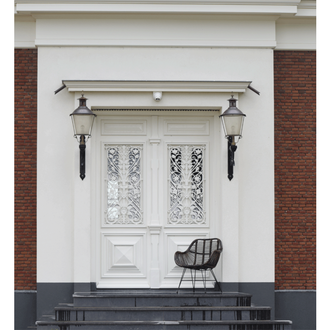 Sweet Living Zwarte Rotan Stoel - 69x66xH79 cm