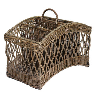 Sweet Living Rieten Lectuurmand - vier vakken