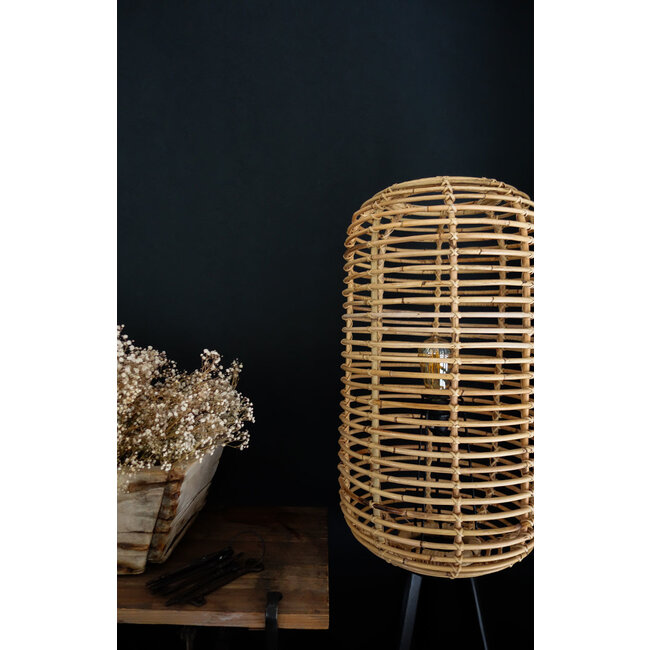 Sweet Living Rotan Vloerlamp Naturel - Ø36xH140 cm