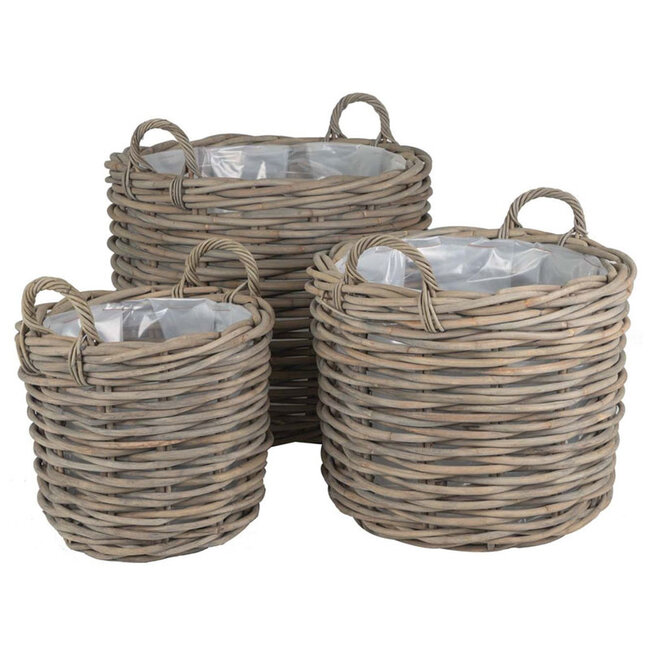 Sweet Living Rotan Plantenmand Greywash