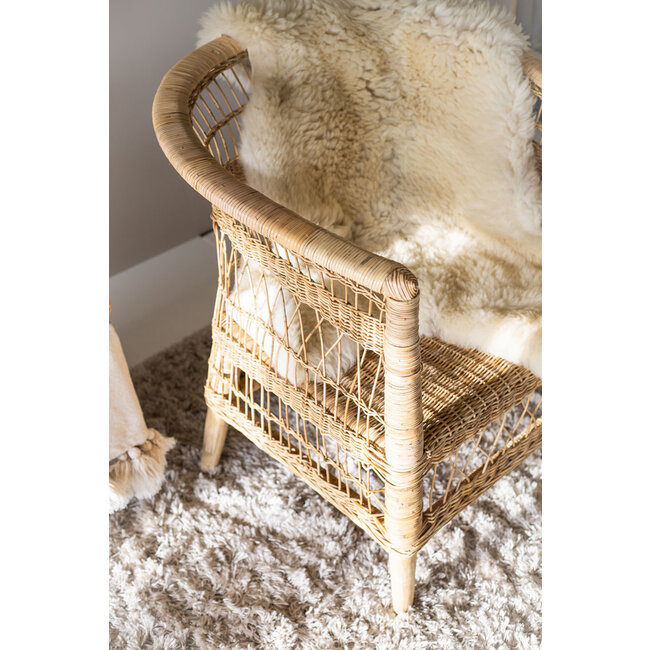 Sweet Living Rieten Fauteuil Babs - 73x70xH82 cm