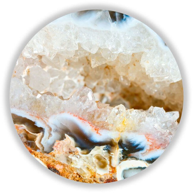 Sweet Living Wandcirkel Chalcedony Geode
