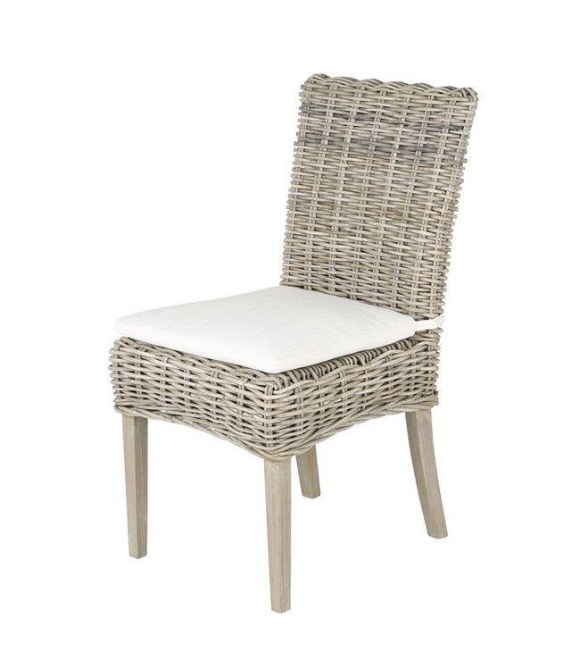 Terugspoelen Speciaal transactie Rotan Eetkamerstoel Nola - 50x55xH96 cm - Sweet Living Shop