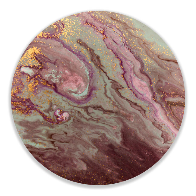 Sweet Living Wandcirkel Abstract Marmer