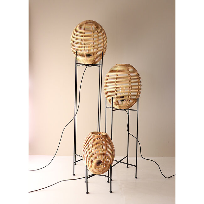 Sweet Living Rotan Vloerlamp Jorik - Ø40xH160 cm
