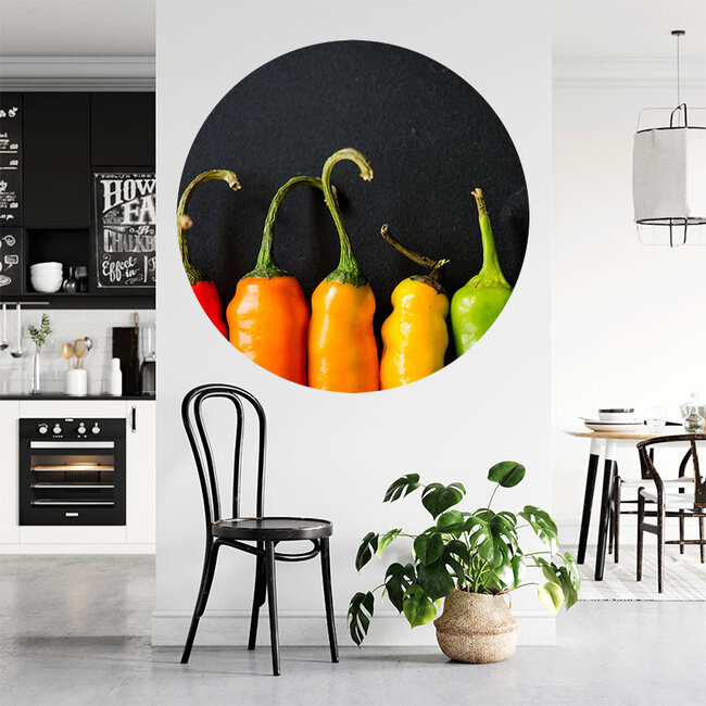 Sweet Living Muursticker Pepers