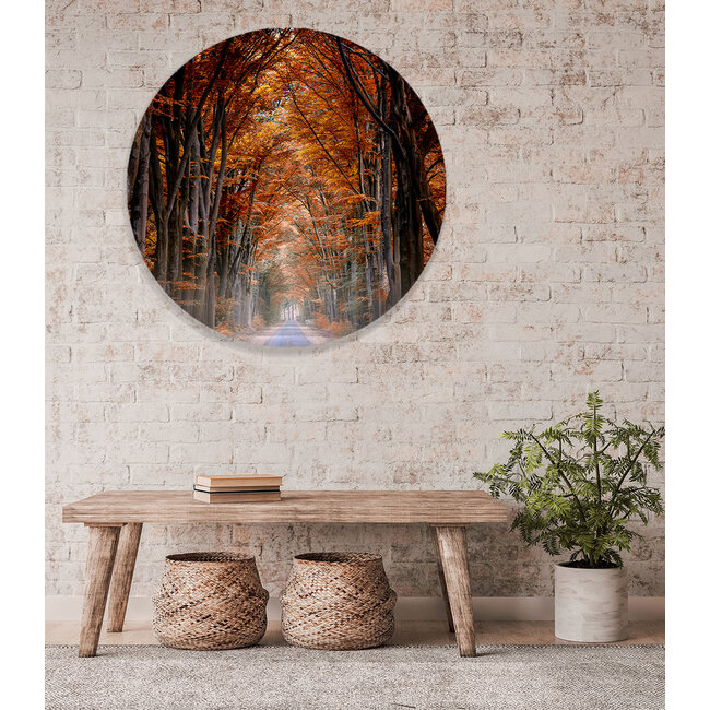 Sweet Living Muursticker Weg in de Herfst