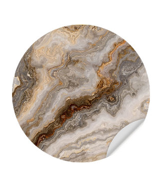 Sweet Living Behangcirkel Grey Gold Agate