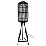 Sweet Living Rotan Vloerlamp Zwart - Ø36xH140 cm