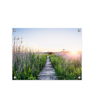 Sweet Living Tuinposter Riet en Steiger