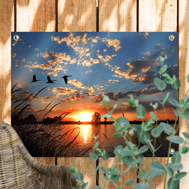 Sweet Living Tuinposter Vliegende Ganzen