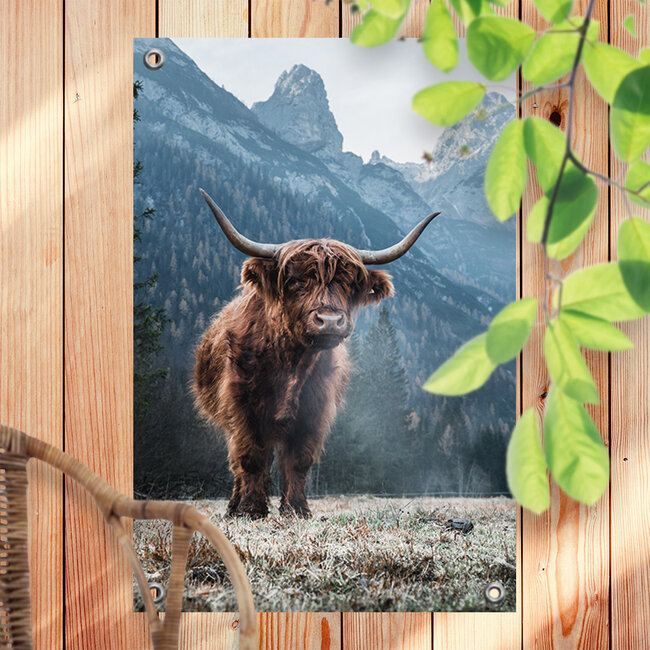 Sweet Living Tuinposter Hooglander in de bergen