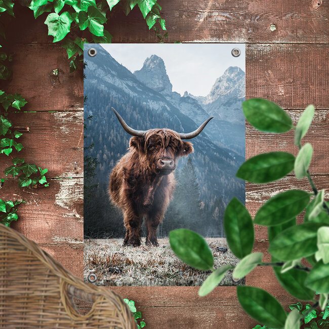 Sweet Living Tuinposter Hooglander in de bergen