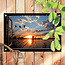 Sweet Living Tuinposter Doorkijk Vliegende Ganzen