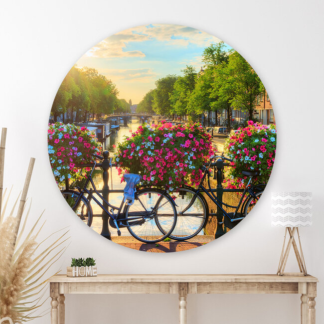 Sweet Living Wandcirkel Brug in Amsterdam
