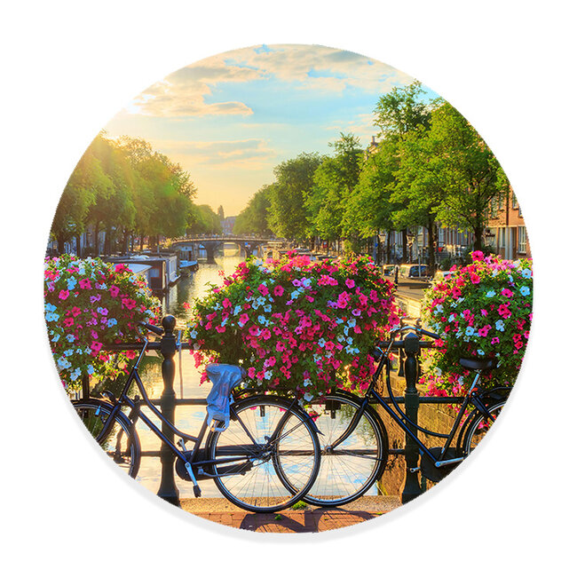 Sweet Living Wandcirkel Brug in Amsterdam