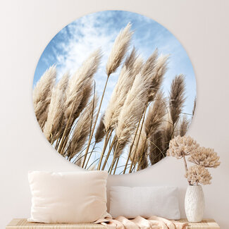 Sweet Living Wandcirkel Pampas in de wind