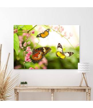 Sweet Living Schilderij Flying Butterflies