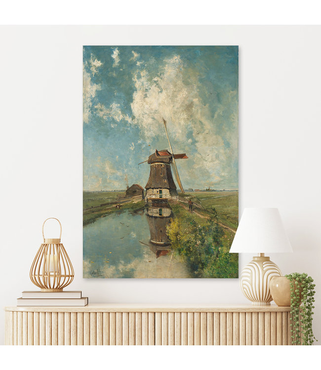 Sweet Living Schilderij Molen aan Poldervaart