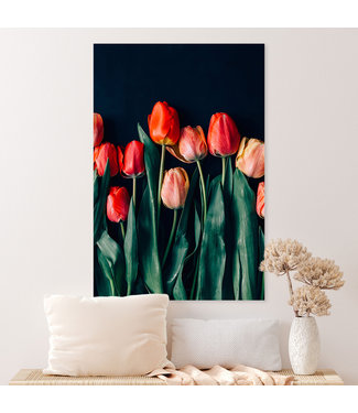 Sweet Living Schilderij Rode Tulpen