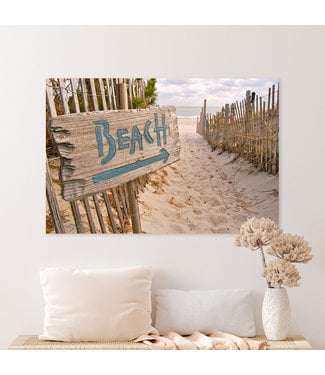 Sweet Living Schilderij Beach Sign