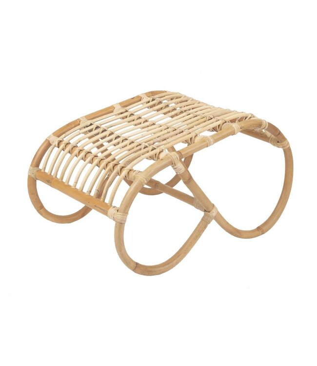 Sweet Living Rotan Voetenbankje - 46x58xH33 cm