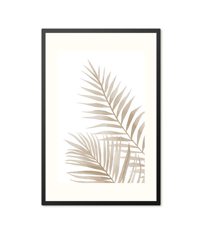 Sweet Living Poster in lijst Palm Bladeren