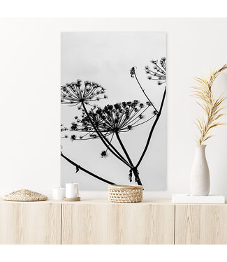 Sweet Living Schilderij Hogweed Silhouette