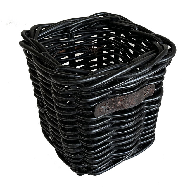 Sweet Living Rotan Plantenmand Zwart Elena