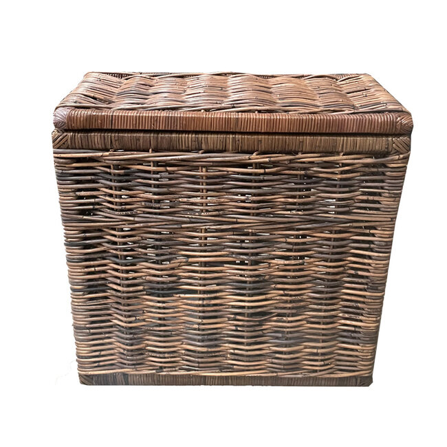 Sweet Living Rieten wasmand antiek bruin - 70x36xH70 cm