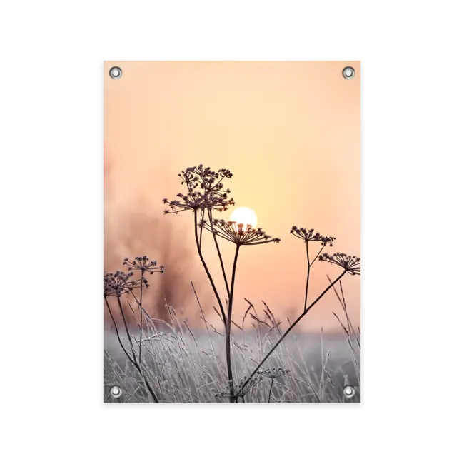 Sweet Living Tuinposter Snowy Sunset