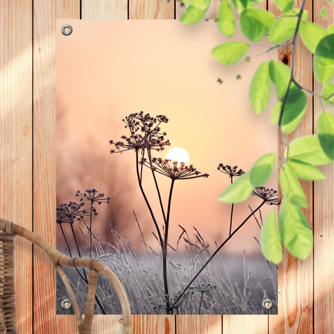 Sweet Living Tuinposter Snowy Sunset