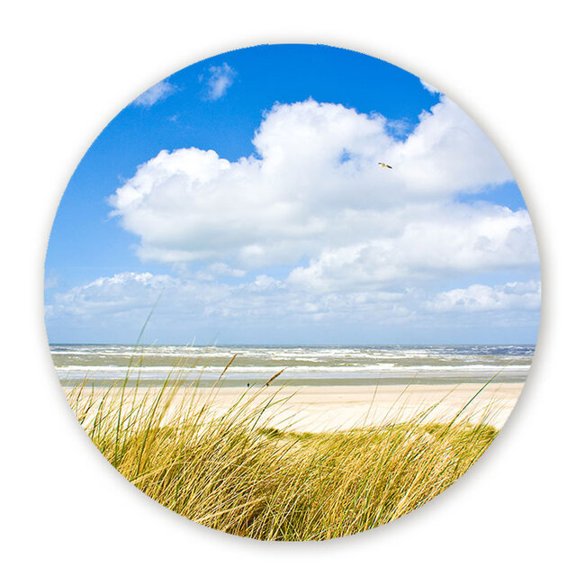Sweet Living Wandcirkel Strand aan de Noordzee
