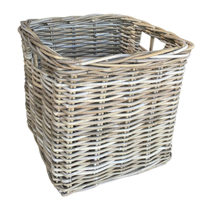 Sweet Living Vierkante open mand - Greywash