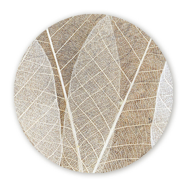 Sweet Living Wandcirkel Abstracte Bladtextuur