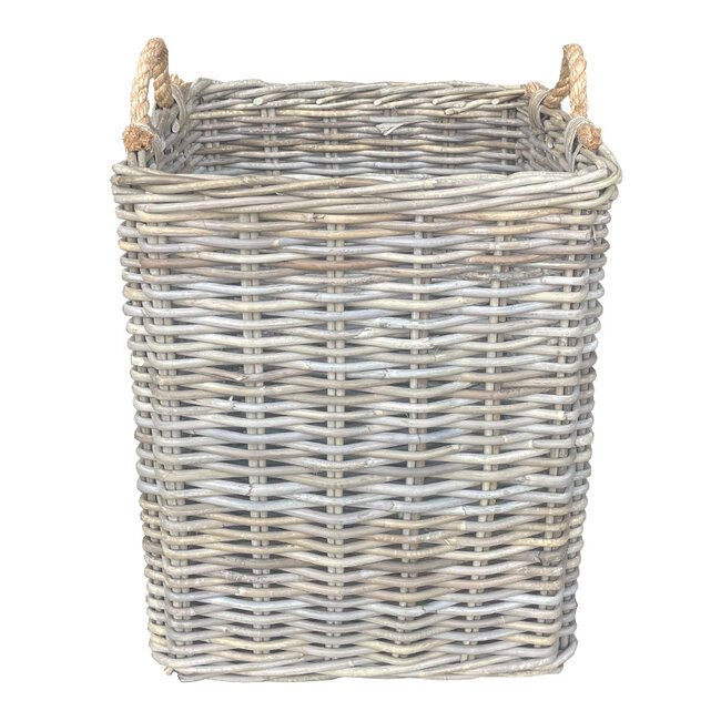 Sweet Living Hoge Rieten Opbergmand - 45x45xH59 cm