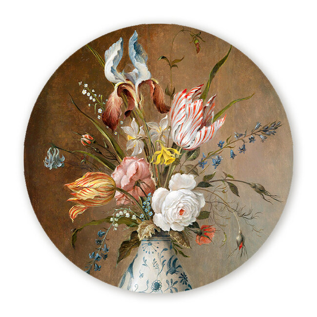 Sweet Living Wandcirkel Veldboeket Bloemen Stilleven