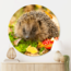 Sweet Living Wandcirkel Egel in Herfstlandschap