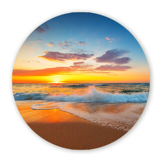 Sweet Living Wandcirkel Gouden Moment aan Zee